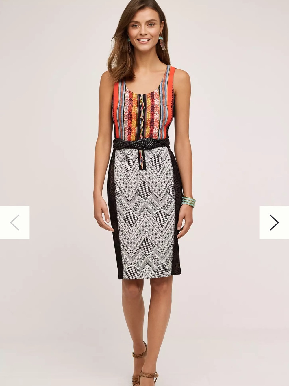 Byron Lars Beauty Mark Gramercy Pencil Sheath Dress Anthropologie Sz 2 (NO BELT)